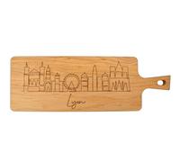 ERNESTINE - Planche à découper en bois ville de Lyon - planches de cuisine pour fromage ou charcuterie - Idée cadeau anniversaire, retraite, fête des pères, fêtes des grands-pères - haute qualité