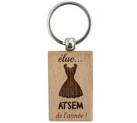 Ernestine - Porte-clés ATSEM - cadeau nourrice Assmat atsem crèche - cadeau nanny garde bébé enfant - porte clefs personnalisé - cadeau crèche école maternelle primaire collège porte clés