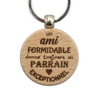 Ernestine - Porte-clés parrain cadeau parrain et annonce grossesse - idée cadeau parrains enfant - Annonce marraine - cadeaux noël - veux-tu être mon parrain