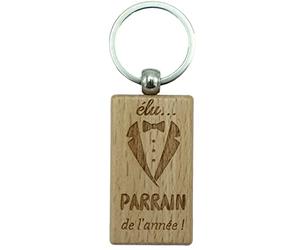 Ernestine - Porte-clés super parrain - cadeau futur parrain - annonce naissance - demande parrain marraine personnalisé - porte clefs personnalisé parrain - porte clés parrain demande annonce
