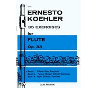 Ernesto kohler : 35 exercises for flute op. 33 volume 1 - flute traversiere
