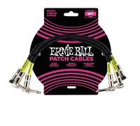 Ernie Ball 1' Patch Cable Black - 3 Pack