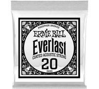 Ernie Ball 10220 - Corde acoustique au détail Everlast Phosphor Bronze - Filé rond 020