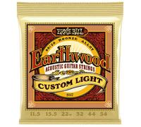 Ernie Ball Cordes pour guitare acoustique Earthwood - Custom Light 80/20 Bronze calibre 11.5-54