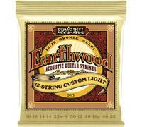 Ernie Ball Cordes guitare acoustique Earthwood Custom Light Bronze 80/20 12 cordes 10-48