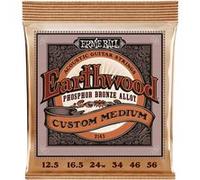Ernie Ball Cordes pour guitare acoustique Earthwood Phosphore Bronze Custom Medium 12,5-56