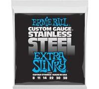 Ernie Ball 2249 Custom Gauge Stainless Steel Extra Slinky 8-38 Jeux de cordes électriques 008