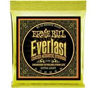 Ernie Ball Everlast Cordes extra légères avec revêtement, Bronze 80/20, pour guitare acoustique, calibre 10-50