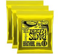 Ernie Ball 2627 Filetage Nickel Cordes pour guitare électrique 11-54 Beefy Slinky 3-pack