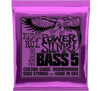 Ernie Ball Cordes pour basse électrique Power Slinky filées en nickel 5 cordes calibre 50-135