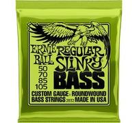 Ernie Ball Cordes pour basse électrique Regular Slinky filées en nickel calibre 50-105, jeu 4 cordes