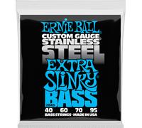 ERNIE BALL 2845 EXTRA SLINKY STAINLESS STEEL - JEU CORDES BASSE ELECTRIQUE 40-95