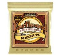 Ernie Ball 3002 Earthwood 80/20 Bronze Medium 13-56 Pack de 3 Jeux de cordes folk 013