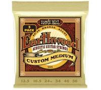 Ernie Ball – Cordes guitare acoustique – Erthwd Custom Med 8020 Brnz – Pack de 3 12,5–56