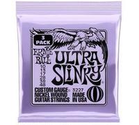 Ernie Ball – Cordes pour guitare électrique – Ultra Slinky Nickel Wound – Pack de 3 – 10-48