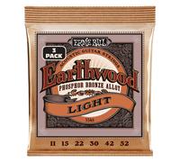 Ernie Ball 3548 Earthwood Phosphor Bronze Light 3 Pack