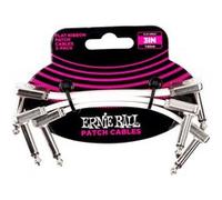 Ernie Ball Jeu de 3 câbles de raccordement plats Ribbon, 7,6 cm