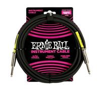 Ernie Ball Câble d’instrument 6399 – 4,5 m Jack mâle vers Jack mâle Noir