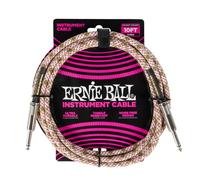 Ernie Ball Braided Instrument Cable Straight/Straight 10ft - Emerald A