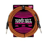 Ernie Ball Câble d’Instrument Tressé Droit/Droit 3m - Pumpkin Pie