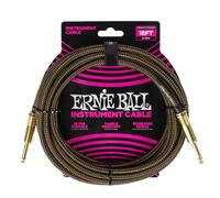 Ernie Ball Câble d’instrument Pay Dirt – Tressé Droit/Droit 5,5 m