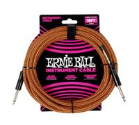 Ernie Ball Câble d’Instrument Tressé Droit/Droit 5,5m - Pumpkin Pie