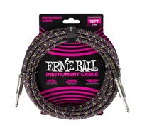 Ernie Ball Braided Instrument Cable Straight/Straight 18ft - Purple Py