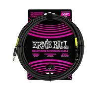 Ernie Ball Câble d'extension pour casque 3,5 mm vers 3,5 mm 3 m Stéréo Noir