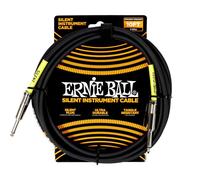Ernie Ball Câble Instrument Classique avec Technologie Silencieuse, Droit/Droit 3 m - Noir