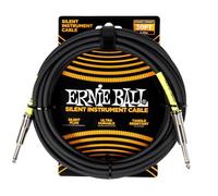 Ernie Ball Câble Instrument Classique avec Technologie Silencieuse, Droit/Droit 6,1 m - Noir