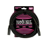 Ernie Ball Câble Microphone XLR Tressé Mâle/Femelle 4,5m - Noir