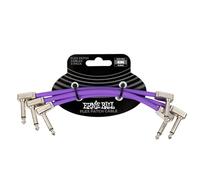 Ernie Ball Câble patch Flex 15 cm – Violet – Lot de 3
