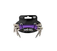 Ernie Ball Câble de patch Flex 8 cm – Violet – Pack de 3