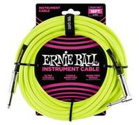 Ernie Ball 18' Braided Cable Neon Yellow