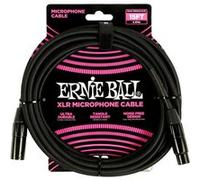 Ernie Ball Câble Microphone XLR Tressé Mâle/Femelle 4,5m - Noir