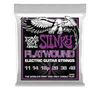 Ernie Ball Cordes pour guitare électrique Power Slinky Flatwound 2590 Tirant 11-48