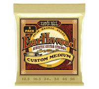 Ernie Ball – Cordes guitare acoustique – Erthwd Custom Med 8020 Brnz – Pack de 3 12,5–56