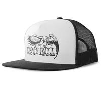 Ernie Ball Black with White Front and Black Eagle Logo Hat