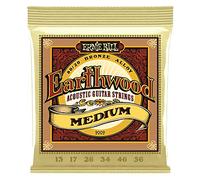 Ernie Ball Earthwood Cordes moyennes Bronze 80/20, pour guitare acoustique, calibre 13-56