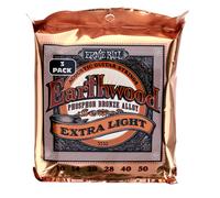 Erthwd Extra Light Phos Brnz Ac Gtr Strings 3 Pk 10 50