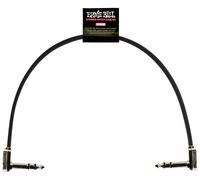 Ernie Ball Flat Ribbon Stereo Patch Cable 12" Black