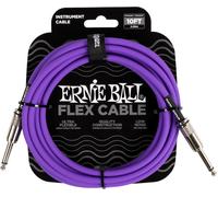 Ernie Ball Flex Instrument Cable 10' Purple