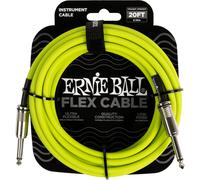 Ernie Ball Flex Instrument Cable 20' Green