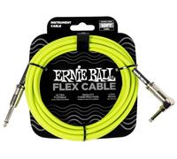 Ernie Ball Flex Instrument Cable Straight/Angle 10ft Green