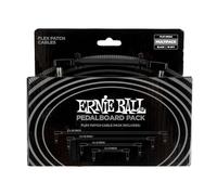 Ernie Ball Câbles de patch Flex pour pédalier Multipack Noir