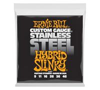 Ernie Ball Hybrid Slinky Cordes filées en acier inoxydable pour guitare électrique, calibre 9-46