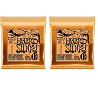 Ernie Ball Hybrid Slinky Cordes filées en nickel, pour guitare électrique, calibre 9-46 (Lot de 2)
