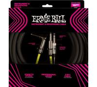 Ernie Ball Instrument and Headphone Cable 5,49 m Droit - Angle Câble d'instrument