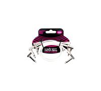 Ernie Ball Jeu de 3 câbles de raccordement plats Ribbon, 30,5 cm