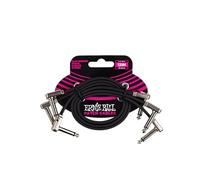 Ernie Ball – Jeu de 3 câbles de raccordement plats Ribbon – 30,5 cm